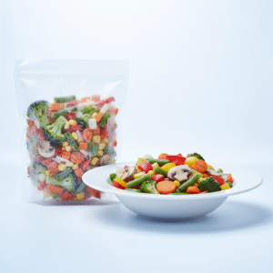 Wok de vegetales por kilo (Brocoli, chaucha, zanahoria, maíz, pimiento, hongos y cebolla)