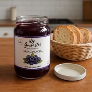 Mermelada de Arándano con Chía Sin Azúcar